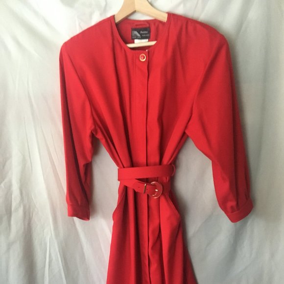 VINTAGE 80s Powersuit dress - Picture 1 of 5
